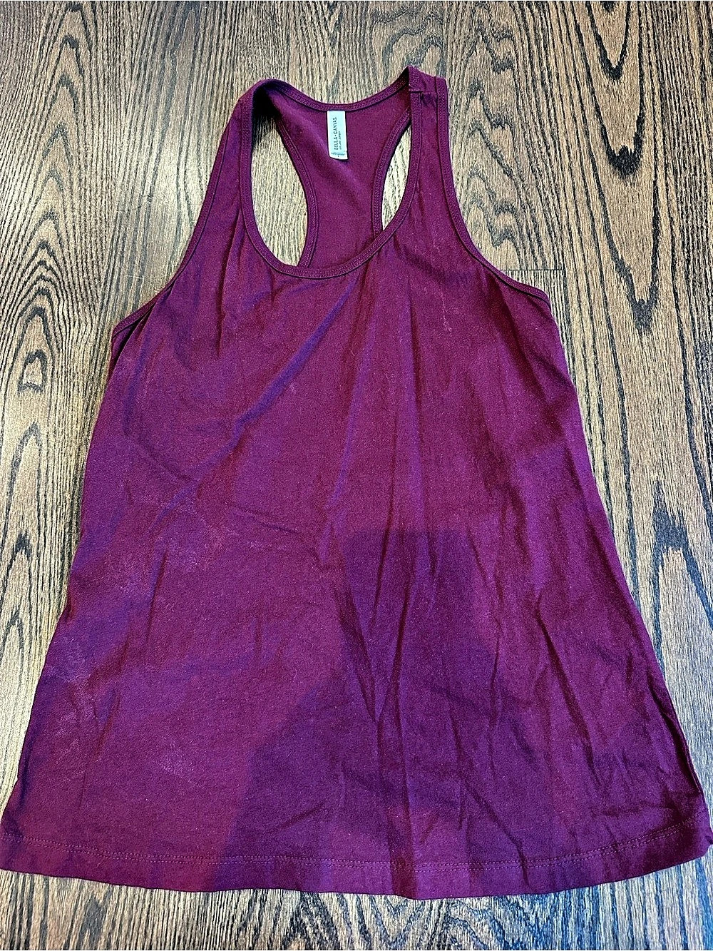 Bella + Canvas Airlume Jersey Racerback Tank Top Purple